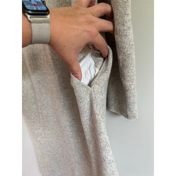 Moth by Anthropologie raw edge, tan sweater dress‎ with pockets - Picture 2 of 7